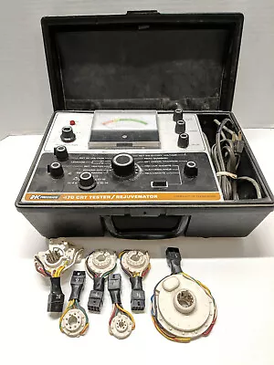 B&K 470 CRT Picture Tube Tester Rejuvenator Powers On OK W/ Adapters • $225