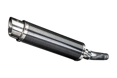 Suzuki GSX-R600 Delkevic Slip On 14  Carbon Fiber Round Muffler Exhaust 08-10 • $344.99