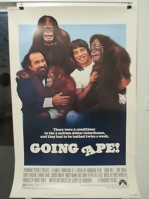 Vintage 1981  Going Ape!  Movie Art Poster 40 X 60 **RARE**(Pg104C) • $200