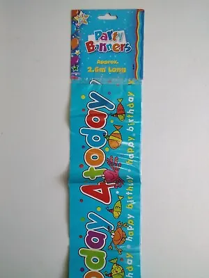 2.6m Sealife 4th Birthday Party Banner Decoration • £2.99