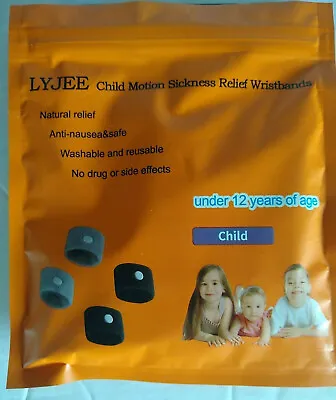 Motion Sickness/Nausea Relief Kids Wristbands (2) Pair By LYJEE Pressure Point • $6.99