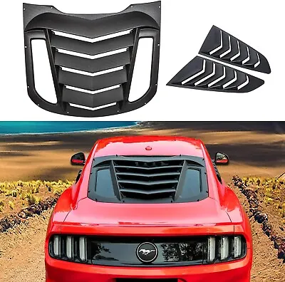 Rear+Side Window Louver For Ford Mustang 2015-2023 Windshield Sun Shade Cover • $168.99