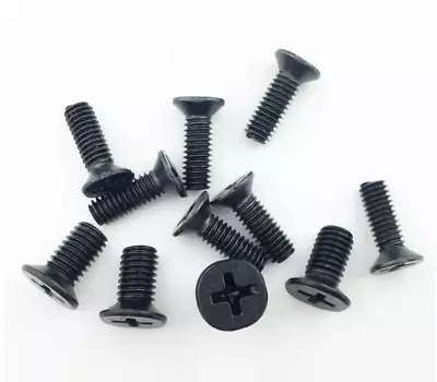 50pcs M2.5 X 8mm Black Laptop Notebook Computer Repair Hard Drive Screws • £2.99