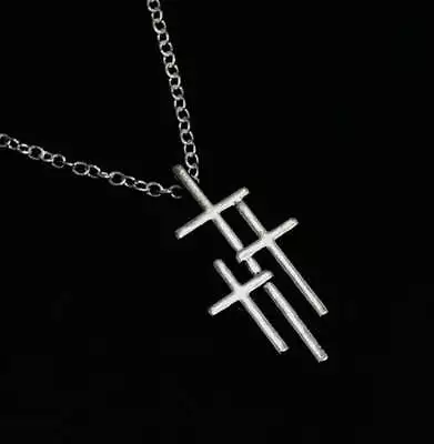 CALVARY CROSS CRUCIFIX CHRISTIAN RELIGIOUS Pendant 22  Necklace Sterling Silver  • $13.89