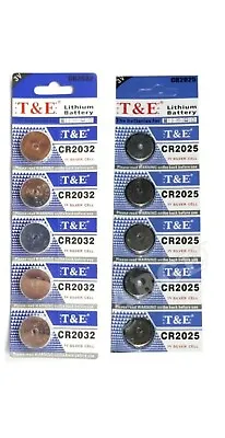 20 X CR2032 BR2032 DL2032 Branded 3V LITHIUM Coin Cell Button Batteries 20 Cells • £3.99