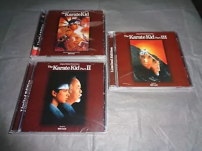 KARATE KID PART I + PART II + PART III LIMITED SOUNDTRACK Cd NEW SEALED • £88.99