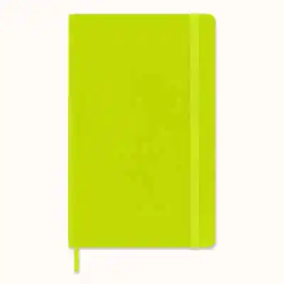 Moleskine Notebook Large Ruled Soft Cover Lemon Green • $19.50