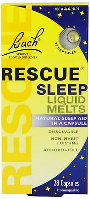 £6.99 • Buy Nelsons Bach Rescue Night Remedy Liquid - 28 Melts