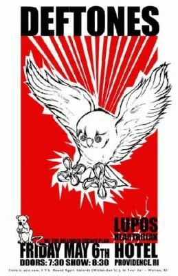 $12 • Buy DEFTONES & Dillinger Escape Plan Live Concert POSTE HEAVY METAL Alternative HARD