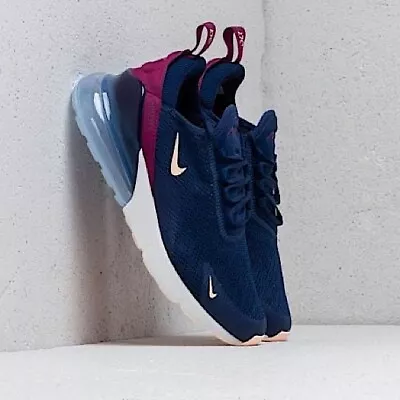 NIKE | Air Max 270 In Blue Void / Crimson Tint / True Berry • $129