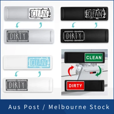 $9.99 • Buy New Clean Dirty Dishwasher Magnet Sign Easy Read Non-Scratch Magnetic Indicator