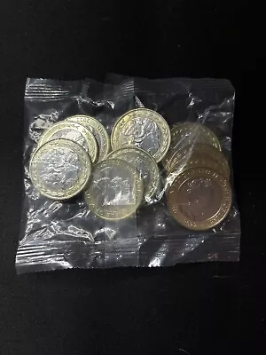 £45 • Buy 2022 Isle Of Man TT Races £2 Two Pound Coin Marshall Finishing Line Sealed Bag