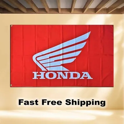 Honda Motorcycle 3'x5' Flag Banner Red Wing • $12.90