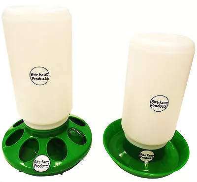 *combo* Green Rite Farm Products Quart Feeder & Waterer Poultry Chicken Chick • $15.99