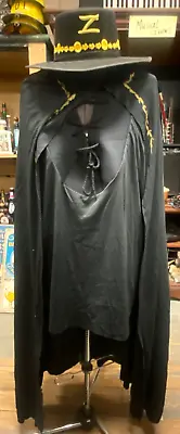 USED Adult Zorro Costume In Bag NO SIZE FOUND (FC92A-TOP-Q1889 • $33.96