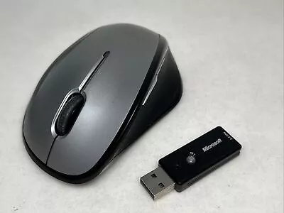 Microsoft Natural Wireless Laser Mouse 6000 Silver W/ Dongle Receiver • $43.20