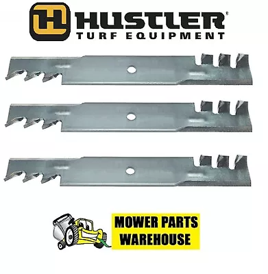 3 Repl Hustler Gator Mower Blades 797704 797712 Xr7 Super Z 54  Deck Raptor Sd • $43.95