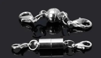 £3.29 • Buy Silver Strong Magnetic Converter Necklace Bracelet Easy Clasp Connector K8 UK 