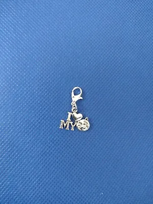 I Love My Cat Clip On Charm Xmas Stocking Filler Crazy Cat Lady Gift For Her  • £0.99