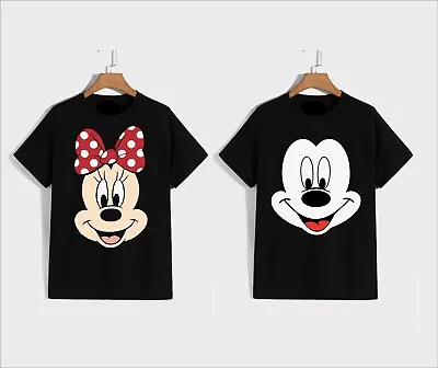 Disney Mickey And Minnie  Mouse Cute Cartoon Unisex T-shirt Mickey Disneyland • £10.99