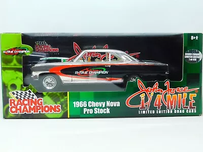 1:18 Scale Racing Champions John Force 1/4 Mile 77450 1966 Chevy Nova Pro Stock • $119.95