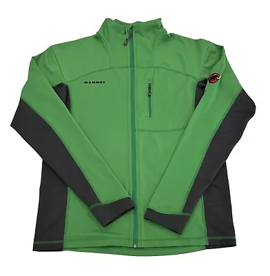 Mammut Sahale Tech Fleece Jacket Mens Size XL Green Full Zip  Midlayer Thermal • $55