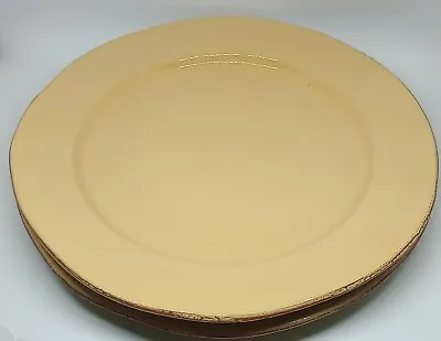 VIETRI Cucina Fresca Saffron Yellow/Sage Charger Large Dinner Plate Discont.  • $14.99