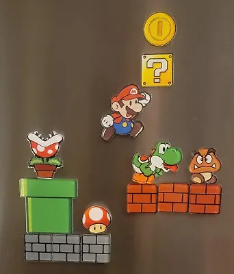 Super Mario Acrylic Fridge Magnets | Set Of 14 • $4.99