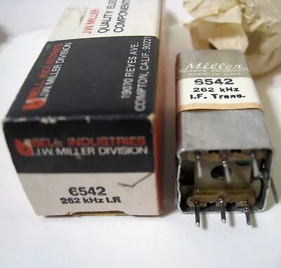 J. W. Miller ® 6542 - 262 KHz I.F. Coil - New In Box • $9.45