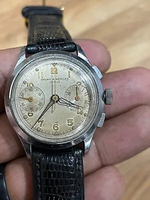 1950s Baume & Mercier Geneve Stainless Steel Watch 902 • $449.99