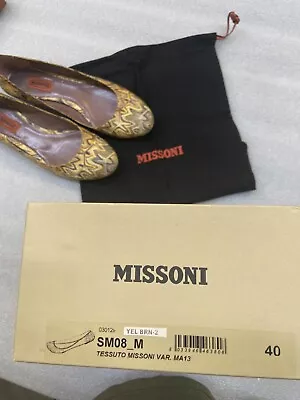 MISSONI Women Shoes Sz 9.5 Europe 40 Multicolor Made In Italy • $24.99