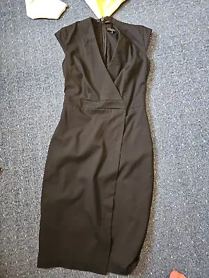 $14.98 • Buy Next Tayloring Black Work Dress. Size 6R. Fits 8.