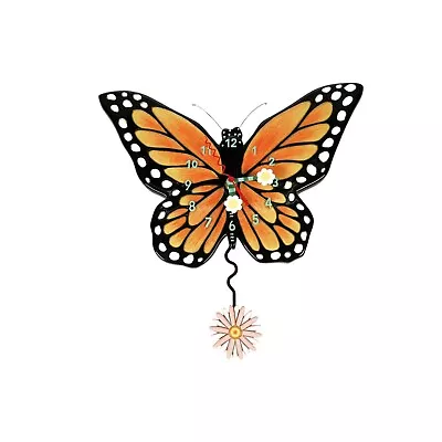 Michelle Allen Designs Monarch Butterfly Pendulum Kitchen Wall Clock • $73.99