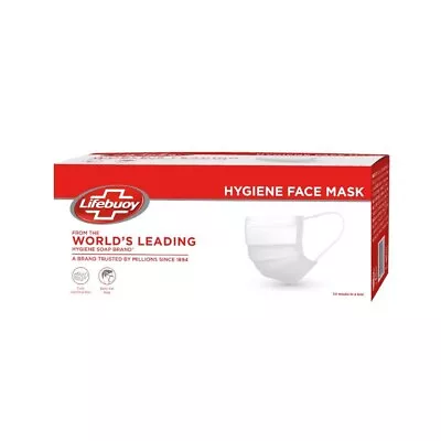 LIFEBUOY  Face Masks Disposable Protection Premium 3Ply Bulk Buy Ten Packs (500) • £20