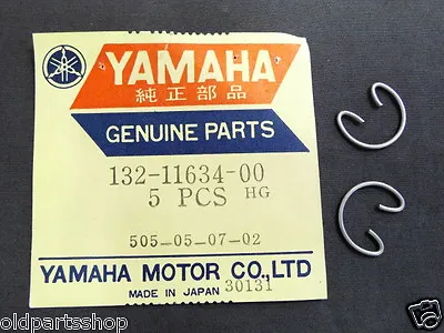 Yamaha TA125 AS3 JT2 YZ60 DT50 DT80 LB50 LB80 Piston Circlip X2 NOS 132-11634-00 • $22.99