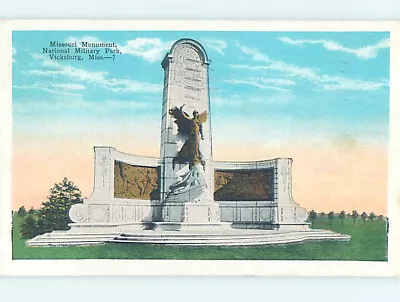 W-border CIVIL WAR MONUMENT Vicksburg - Near Jackson Mississippi MS AE7754 • $2.99