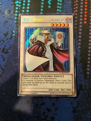 Yu-Gi-Oh T.G Hyper Librarian LC5D-EN211 - Secret Rare 1st Edition  • $40