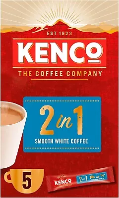 Kenco 2in1 Smooth White Instant Coffee Sachets (Pack Of 7 Total 35 Sachets) • £9.99