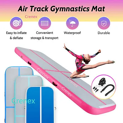$312.99 • Buy 3-6M Inflatable Air Track Airtrack Gymnastic Tumbling Gym Mat Yoga，Electric Pump