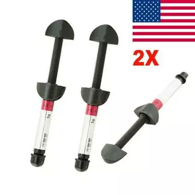 2PCS Dental Resin Light Cure Micro Hybrid Composite Syringe Shade A3 • $24.38