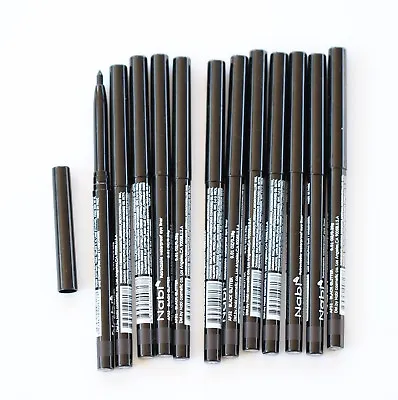 12 PCS NABI AP32 BLACK GLITTER Retractable Waterproof Eyeliners Pencils • $15