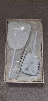 £20 • Buy Vintage Dressing Table Vanity Set Brush, Comb, Mirror