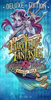 J Scott Campbells Fairytale Fantasies Calendar #2024 Image (2024) • $37.72