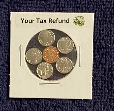  Your Tax Refund  - Mini Obsolete U.s. Coins In Holder   • $7.98