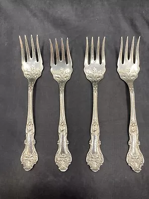 1847 Roger’s Bros Xs Triple Charter Oak Dessert Or Salad Forks (4) 5 7/8” • $35.99