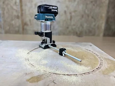 Circle Jig For Makita DRT50 1/4 Trimmer Router Fully Adjustable • £22