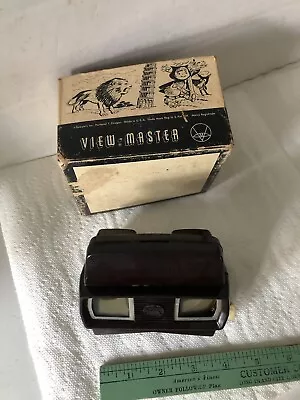 Vintage View-Master Viewer Model E Brown Bakelite Viewer With Box • $9.95