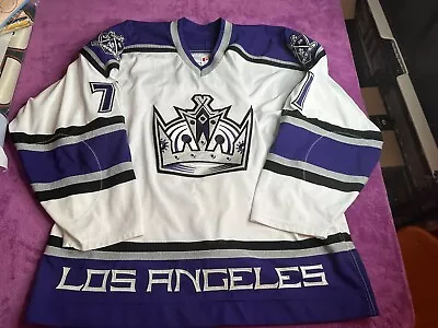 Los Angeles Kings Scott Basiuk Game Worn Jersey CCM Size 56 • $300