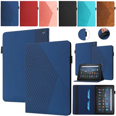 £14.11 • Buy For Amazon Kindle Fire HD 10 Plus 11th Gen Leather Shockproof Case Stand Cover