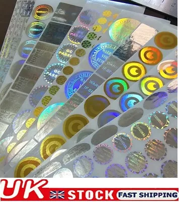 Original Hologram Warranty Stickers Tamper Proof Labels Security Seal 202530mm • £3.99